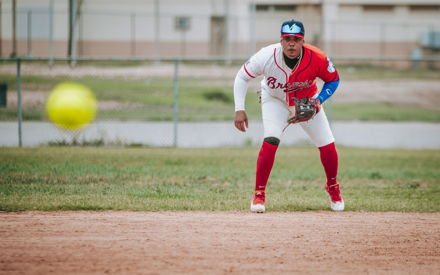 Baseball 2nd base action sports photography
